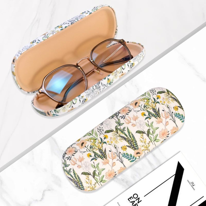 PERFECTSIGHT Store Hard Shell Eyeglasses Case, PU Leather Protective Glasses Case, Cute Eyeglass Case for Women Men Girls - Image 5